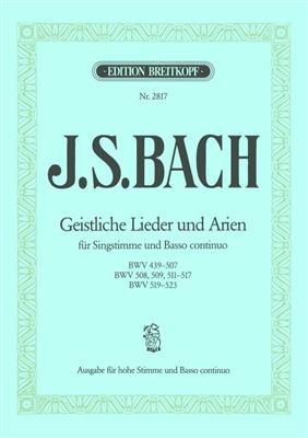 Johann Sebastian Bach: Geistliche Lieder und Arien: Chant et Piano