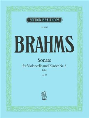Johannes Brahms: Sonate 2 F Op.99: Violoncelle et Accomp.