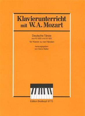 Wolfgang Amadeus Mozart: Deutsche Tanze: Piano Quatre Mains