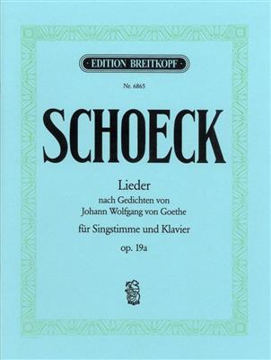 Schoeck: Lieder Gedichten Goethe: Chant et Piano
