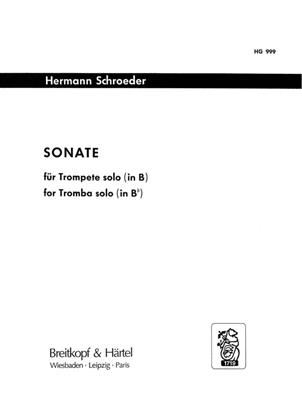 Hermann Schroeder: Sonate: Solo de Trompette