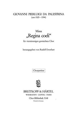 Giovanni Pierluigi da Palestrina: Missa Regina coeli: Chœur Mixte et Accomp.