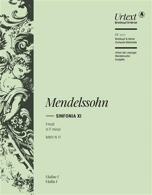 Felix Mendelssohn Bartholdy: Sinfonia XI f-moll: Cordes (Ensemble)