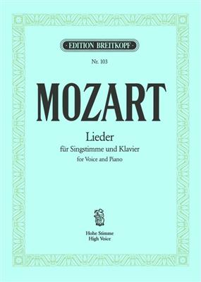 Wolfgang Amadeus Mozart: Lieder: Chant et Piano