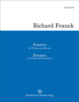 Richard Franck: Sonatas Op. 14 & 35: Violon et Accomp.