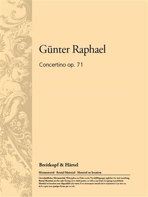 Günter Raphael: Concertino op. 71: Saxophone Alto et Accomp.