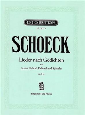 Othmar Schoeck: Lieder op. 24a: Chant et Piano