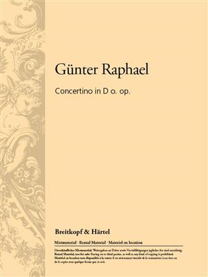Günter Raphael: Concertino in D o.op.: Alto et Accomp.