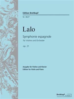 Edouard Lalo: Symphonie espagnole op. 21: (Arr. Edouard Lalo): Orchestre et Solo