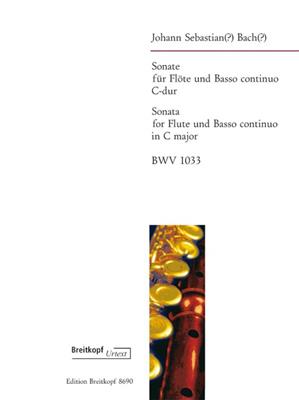 Johann Sebastian Bach: Sonate C-dur BWV 1033: Flûte Traversière et Accomp.