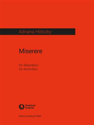 Adriana Hölszky: Miserere: Solo pour Accordéon