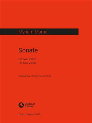 Myriam Marbe: Sonate: Duo pour Altos