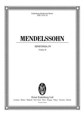 Felix Mendelssohn Bartholdy: Sinfonia IV c-Moll: Orchestre à Cordes