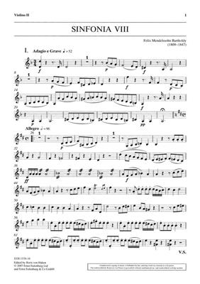 Felix Mendelssohn Bartholdy: Sinfonia VIII D-Dur: Orchestre à Cordes