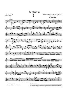 Johann Christian Bach: Symphonie Es-Dur op. 9/2: Orchestre Symphonique