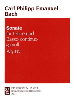 Carl Philipp Emanuel Bach: Sonate g-moll Wotq 135: Hautbois et Accomp.