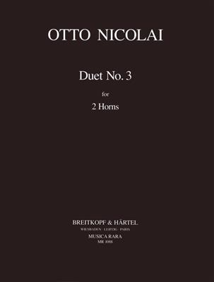 Otto Nicolai: Duo Nr. 3: Duo pour Cors Français