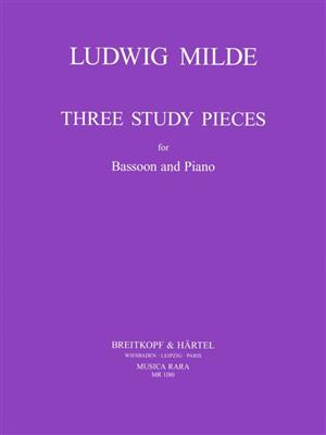Ludwig Milde: Drei Studien: Basson et Accomp.