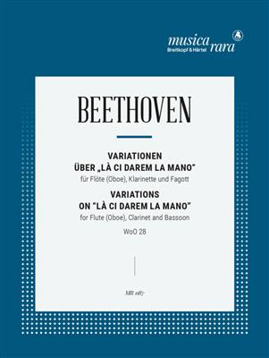 Ludwig van Beethoven: Variationen La Ci Darem Fl/Cl/Fa: Bois (Ensemble)