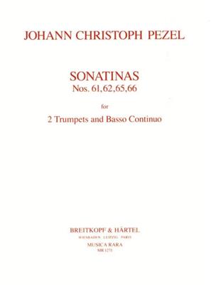 Johann Christoph Pezel: Sonatinen 61, 62, 65, 66: Duo pour Trompettes