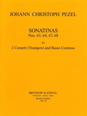Johann Christoph Pezel: Sonatinen Nr. 63, 64, 67, 68: Duo pour Trompettes