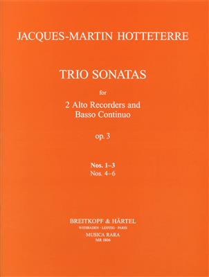 Jacques-Martin Hotteterre: Triosonaten op. 3/1-3: Duo pour Flûtes à Bec
