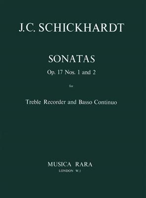 Johann Christian Schickhardt: Sonaten op. 17/1+2: Flûte à Bec Alto et Accomp.