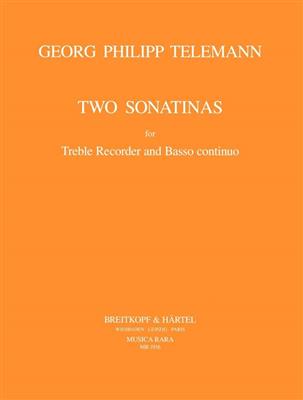 Georg Philipp Telemann: 2 Sonatines(New): Flûte à Bec Alto et Accomp.