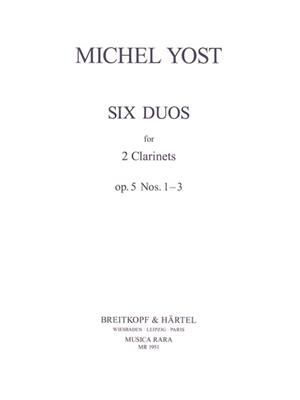 Michel Yost: Sechs Duos op. 5, Nr. 1-3: Duo pour Clarinettes