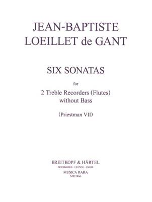 Jean-Baptiste Loeillet: Sechs Sonaten: Flûte à Bec Soprano et Accomp.