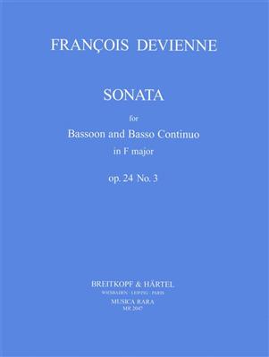 François Devienne: Sonate in F op. 24 Nr. 3: Basson et Accomp.