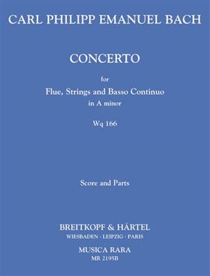 Carl Philipp Emanuel Bach: Flötenkonzert a-moll Wq 166: Orchestre et Solo