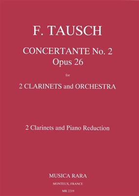 Franz Wilhelm Tausch: Concertante 2 in B op. 26: Duo pour Clarinettes