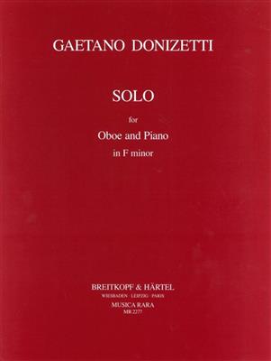 Gaetano Donizetti: Solo für Oboe und Klavier: Hautbois et Accomp.