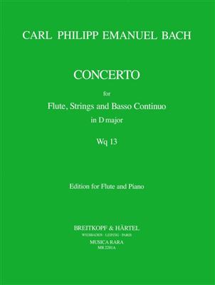 Carl Philipp Emanuel Bach: Flötenkonzert D-dur Wq 13: (Arr. Ulrich Leisinger): Orchestre et Solo