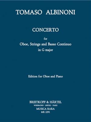 Tomaso Albinoni: Concerto G-dur für Oboe, Str , B.c.: Cordes (Ensemble)