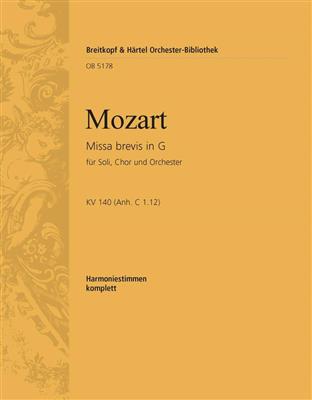 Wolfgang Amadeus Mozart: Missa brevis in G KV140(C1.12): Chœur Mixte et Ensemble