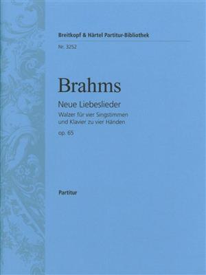 Johannes Brahms: Neue Liebeslieder op. 65: Chœur Mixte et Piano/Orgue