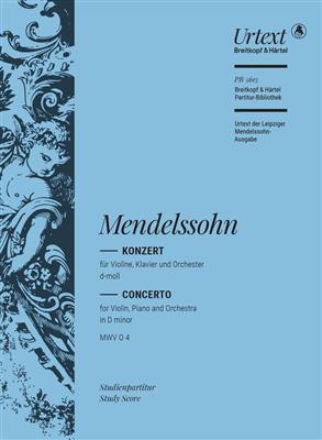 Felix Mendelssohn Bartholdy: Concerto in D minor MWV O 4: Orchestre à Cordes et Solo