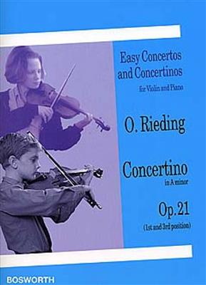 Oscar Rieding: Concertino in A Minor Op. 21: Violon et Accomp.