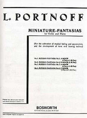 Leo Portnoff: Russian Fantasy No. 4 in E minor: Violon et Accomp.