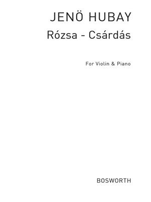 Jeno Hubay: Jeno Hubay: Rosza Czardas For Violin And Piano: Violon et Accomp.