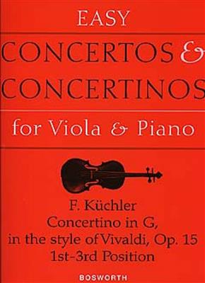 Ferdinand Küchler: Concertino in G in the style of Vivaldi Op. 15: Alto et Accomp.