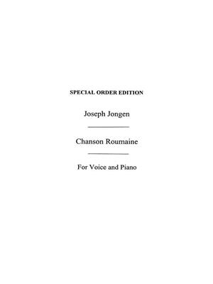 Joseph Jongen: Chanson Roumaine Roumanian Song B Flat: Chant et Piano