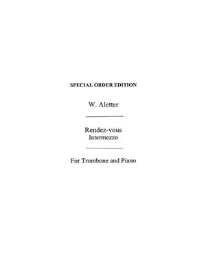 Rendezvous for Trombone and Piano: Trombone et Accomp.