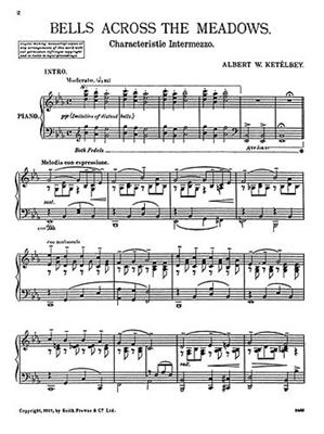 Albert Ketèlbey: Bells Across The Meadows: Solo de Piano