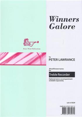 Peter Lawrance: Winners Galore For Treble Recorder: Flûte à Bec Alto