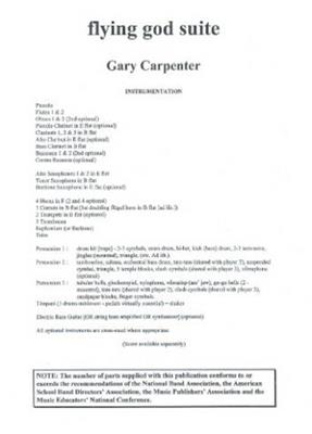 Gary Carpenter: Flying God Suite Uk Parts: Vents (Ensemble)