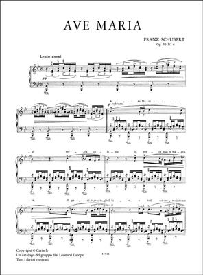 Franz Schubert: Ave Maria Op.52 N.6, per Pianoforte: Solo de Piano