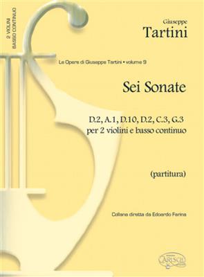 Giuseppe Tartini: 6 Sonate D2, A1, D10, D2, C3, G3: Ensemble de Chambre